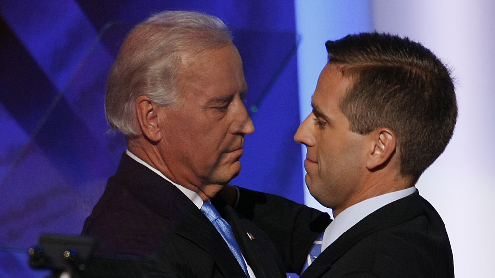 Joe Biden et Beau Biden à la Convention nationale démocrate en 2008