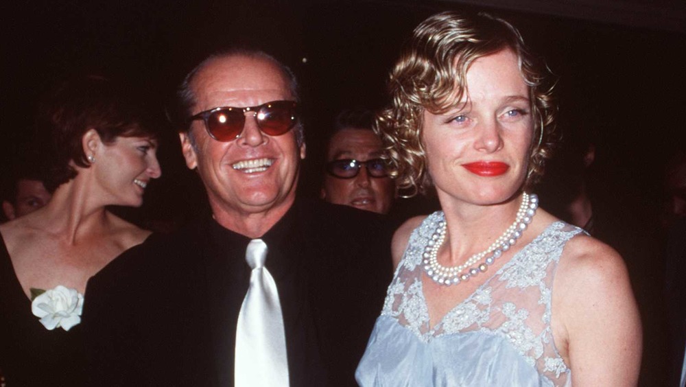 Jack Nicholson et Rebecca Broussard, souriant