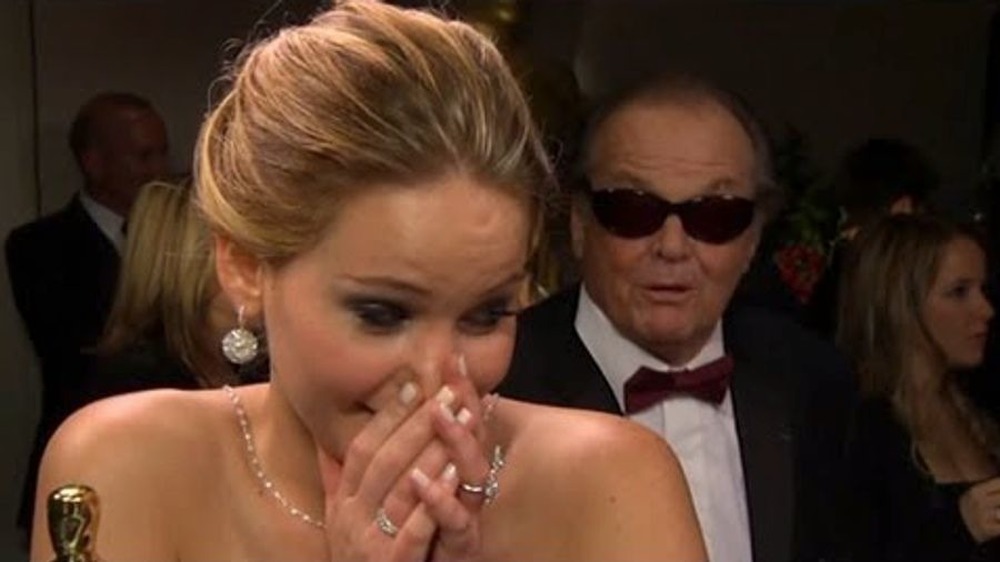 Interview de Jack Nicholson avec Jennifer Lawrence Oscar