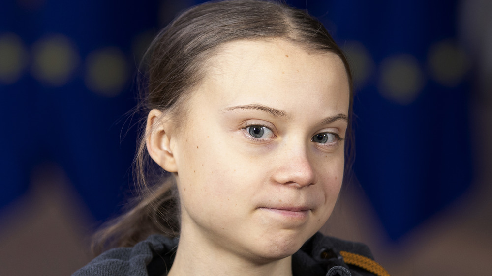 Greta Thunberg souriant