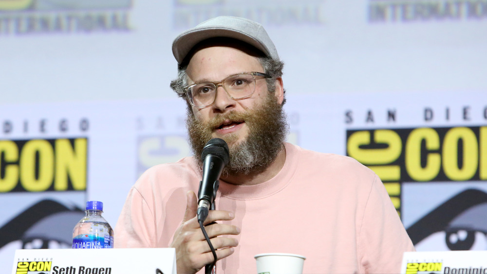 Seth Rogen s'exprimant à Comic Con