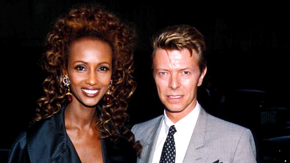 David Bowie et Iman, souriant ensemble