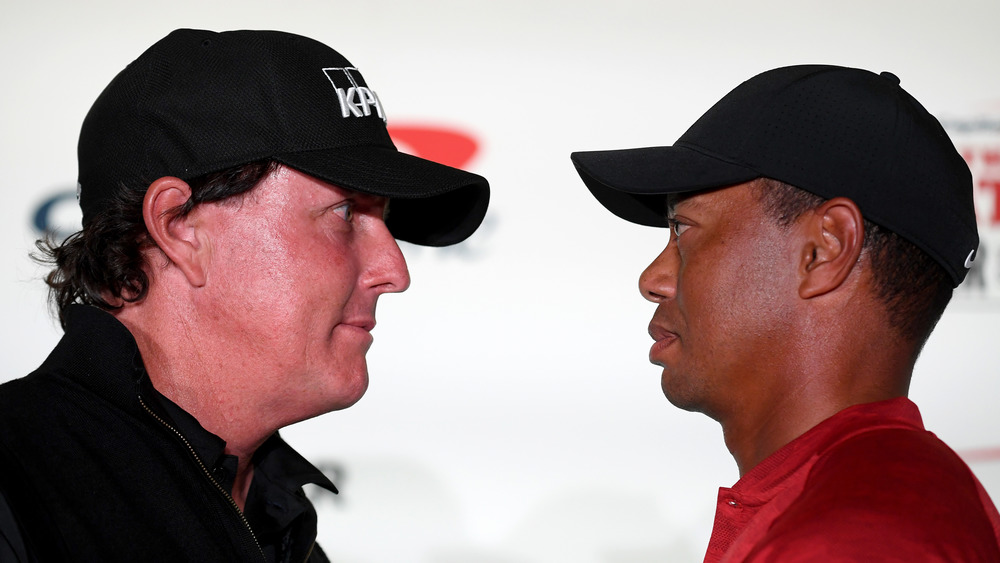 Phil Mickelson et Tiger Woods s'affrontent