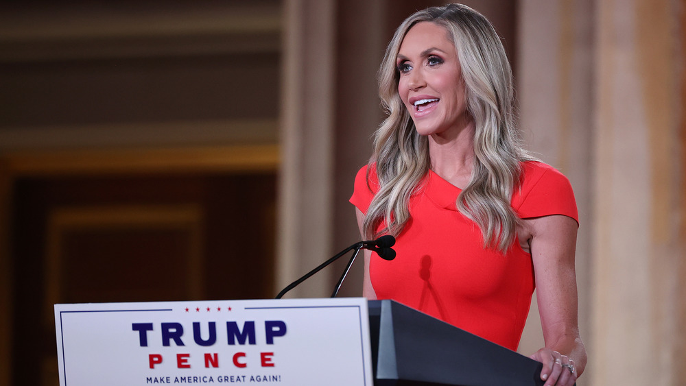 Lara Trump s'exprimant à la Convention nationale républicaine