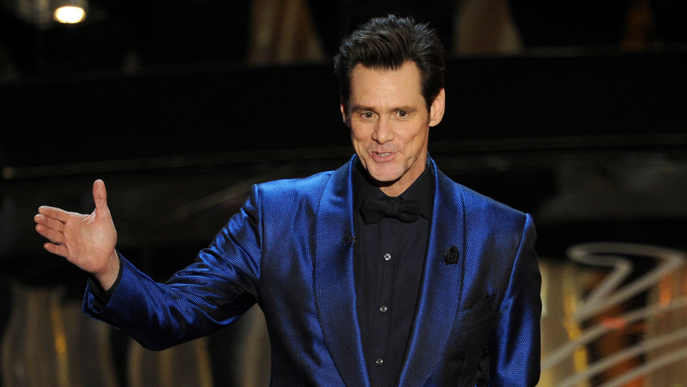 Jim Carrey sur scène aux Oscars