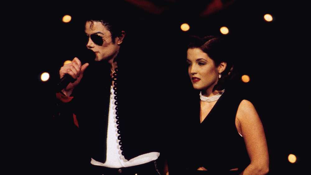 Michael Jackson avec Lisa Marie Presley