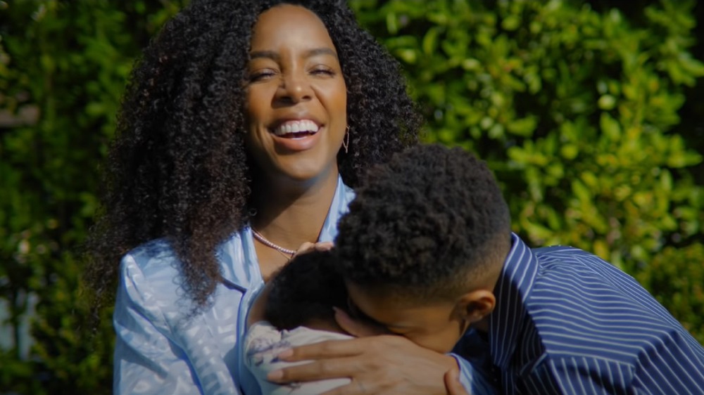 Kelly Rowland avec ses fils, Noah et Titan