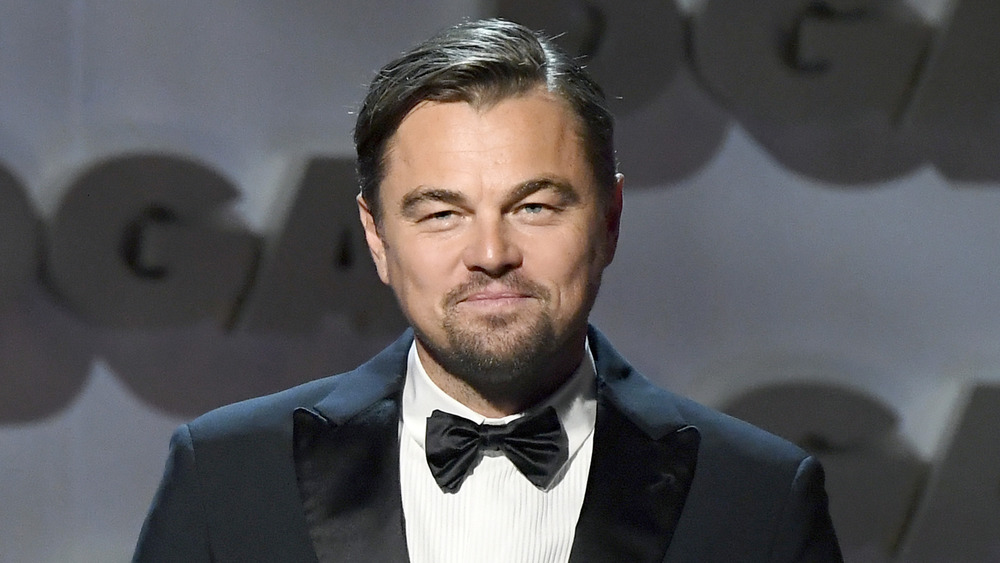 Leonardo DiCaprio s'exprimant lors d'un événement