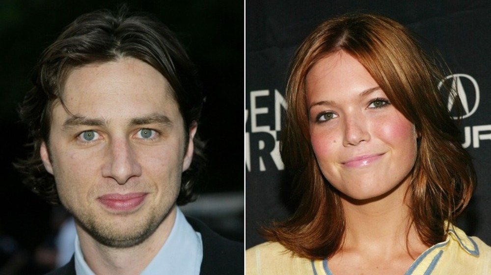 Zach Braff et Mandy Moore lors d'événements séparés sur le tapis rouge