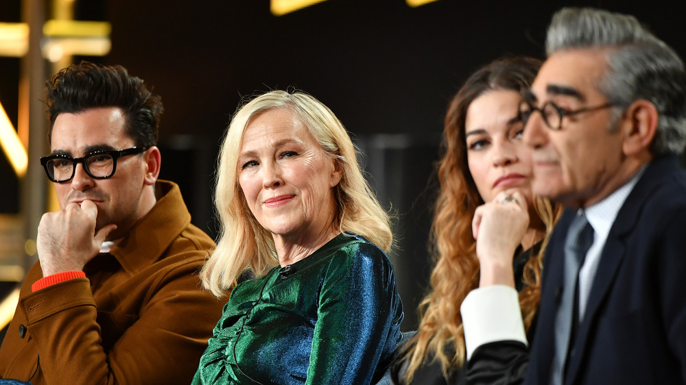 Dan Levy, Catherine O'Hara, Annie Murphy et Eugene Levy de Schitt's Creek