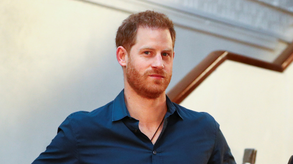 Le prince Harry lors d'un événement en 2020