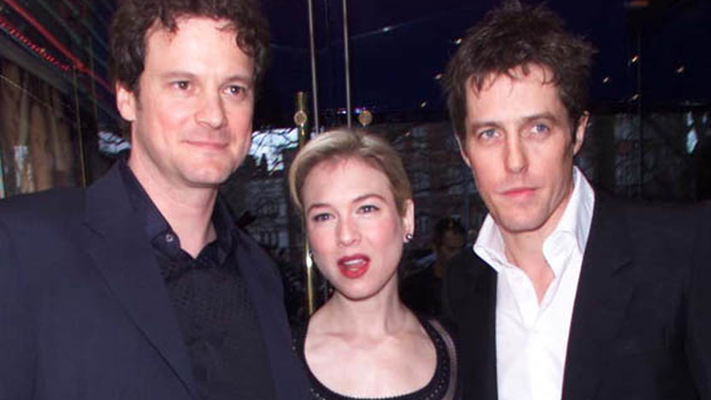 Colin Firth, Renee Zellweger et Hugh Grant lors de la première britannique de Bridget Jones's Diary