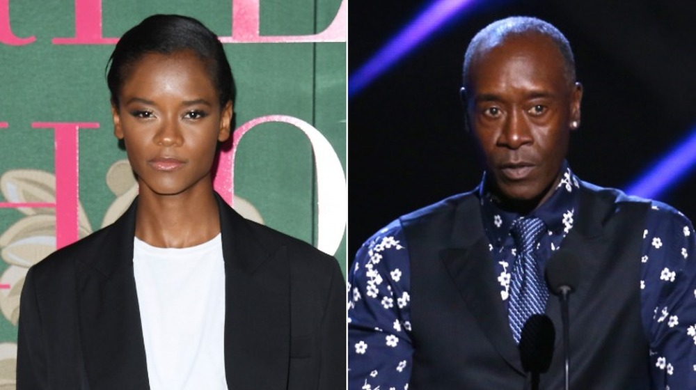 Letitia Wright Don Cheadle