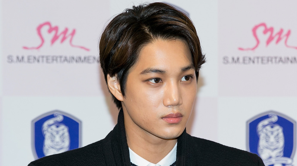 Kai d'EXO lors d'un événement SM Entertainment et Korea Football Association