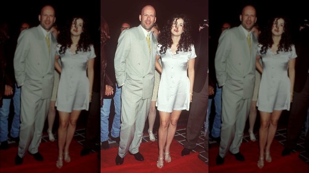 Bruce Willis et Demi Moore au Planet Hollywood