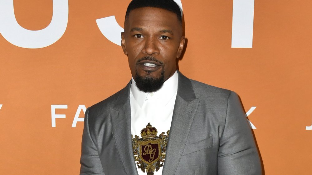 Jamie Foxx lors d'une projection de `` Just Mercy '' en 2020