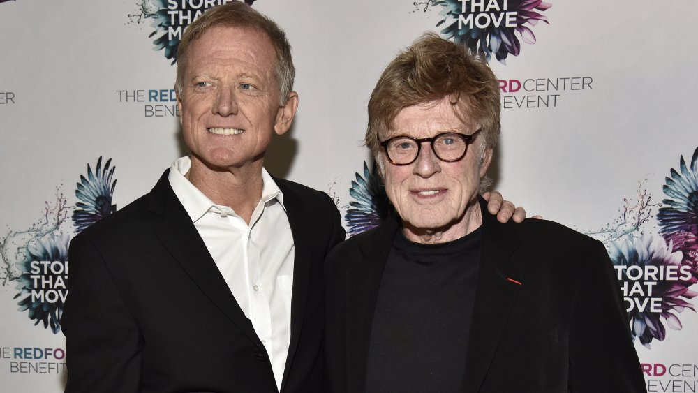 James et Robert Redford à l'événement-bénéfice