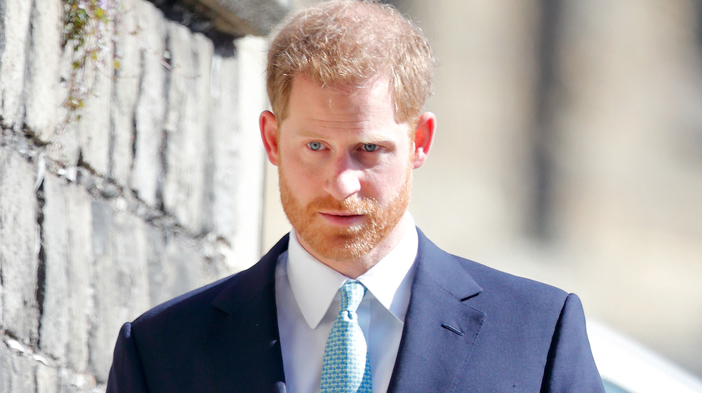 Le prince Harry au service religieux de Pâques en 2019