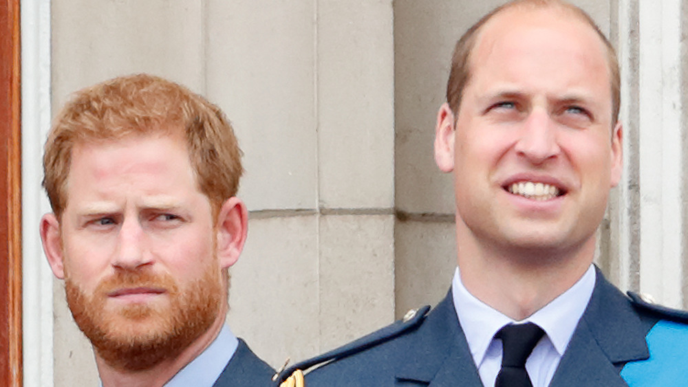 Le prince William et le prince Harry lors d'un événement royal