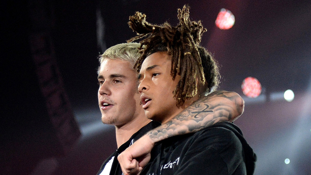 Justin Bieber et Jaden Smith sur scène 