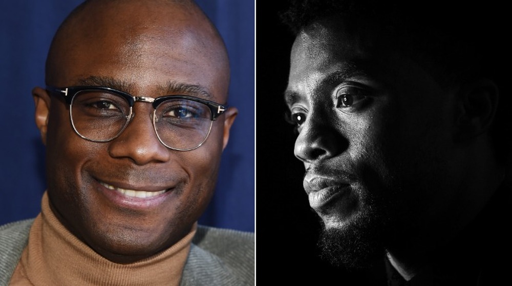 Barry Jenkins souriant, profil de Chadwick Boseman