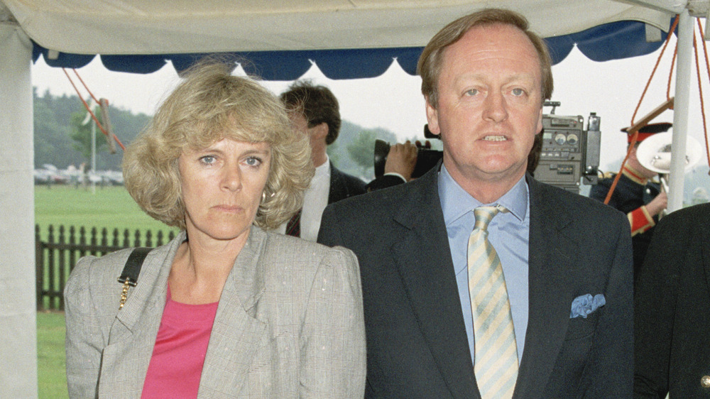 Camilla Parker Bowles et Andrew Parker Bowles ont l'air misérables 