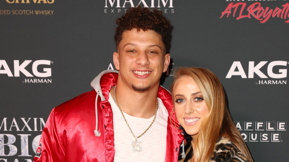 Brittany Matthews et Patrick Mahomes lors d'un événement 