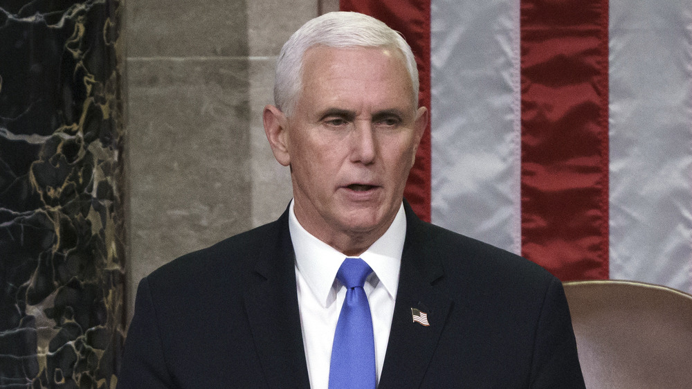 Pence présidant le Sénat