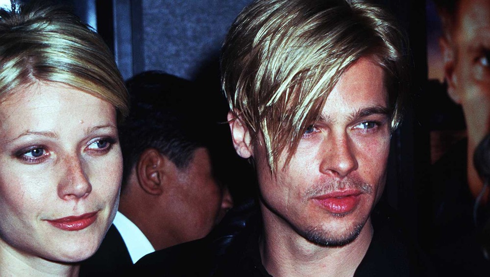 Brad Pitt et Gwyneth Paltrow avec des coiffures similaires