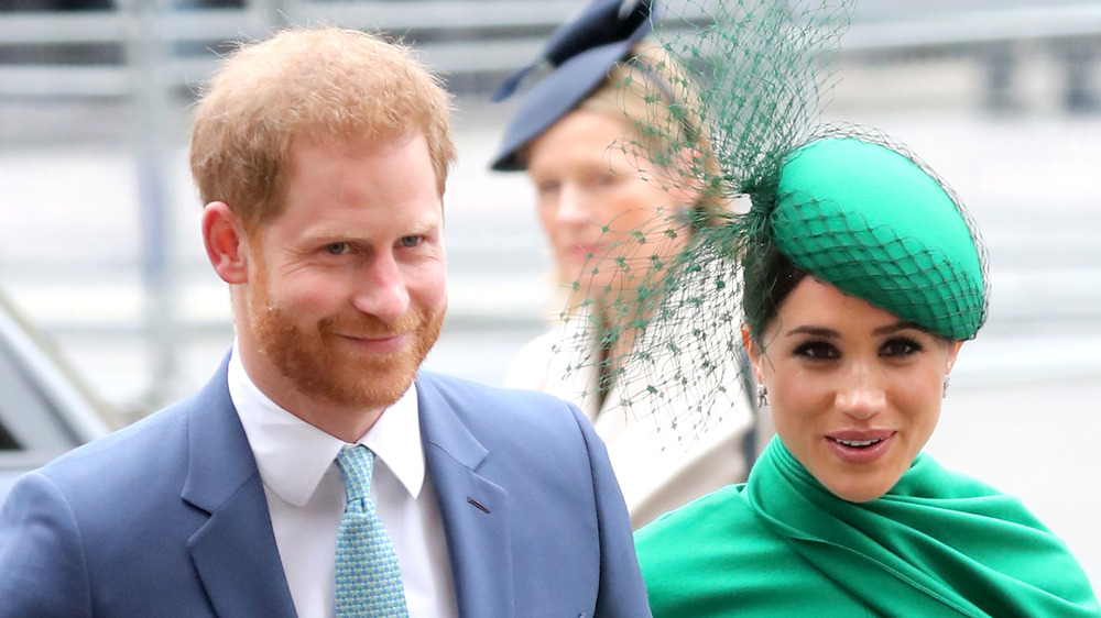 Le prince Harry et Meghan Markle lors d'une apparition publique