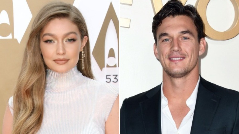 Gigi Hadid et Tyler Cameron lors d'événements 