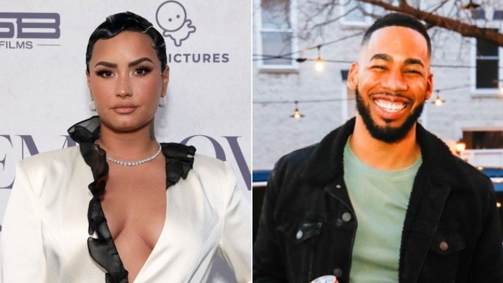 Demi Lovato et Mike Johnson lors d'événements