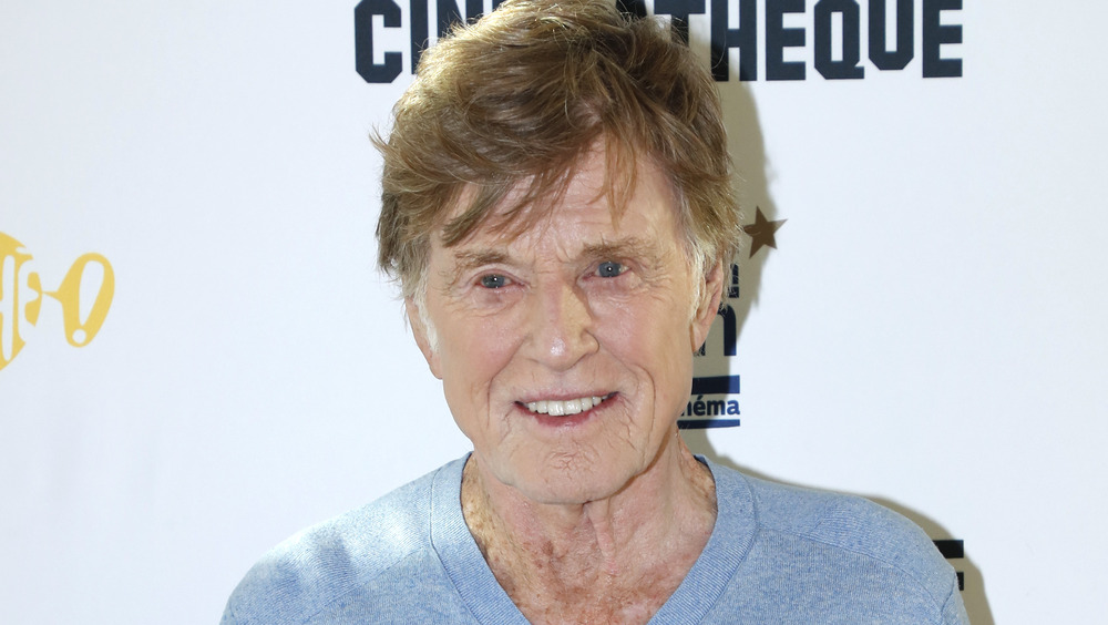 Robert Redford sur un tapis rouge 