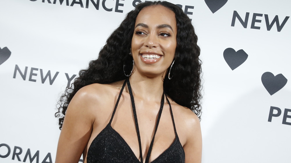 Solange sur tapis rouge