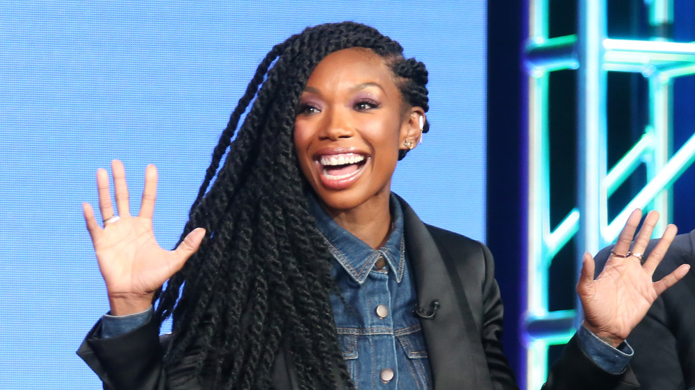 Brandy faisant la promotion de Zoe Ever After