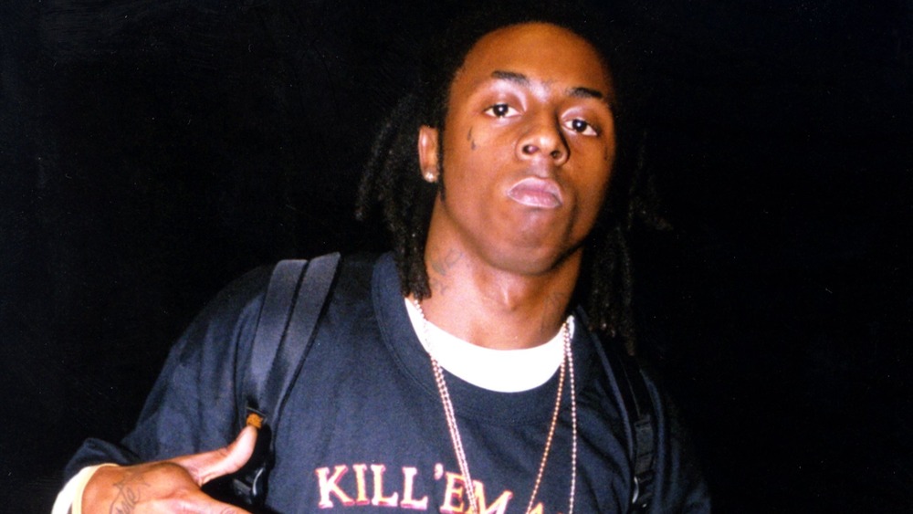 Lil Wayne posant dans les années 1990