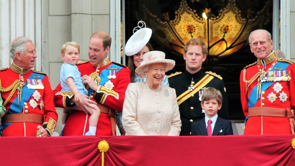 Prince Philip avec sa famille