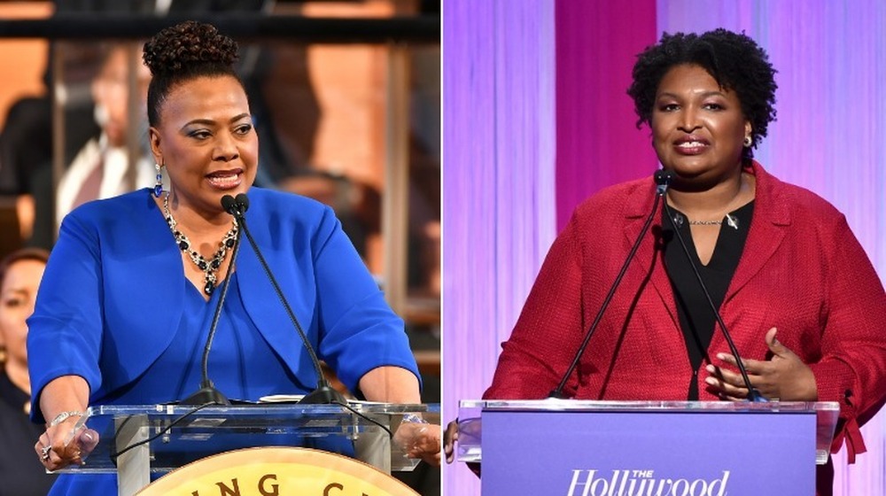 Bernice King et Stacey Abrams côte à côte