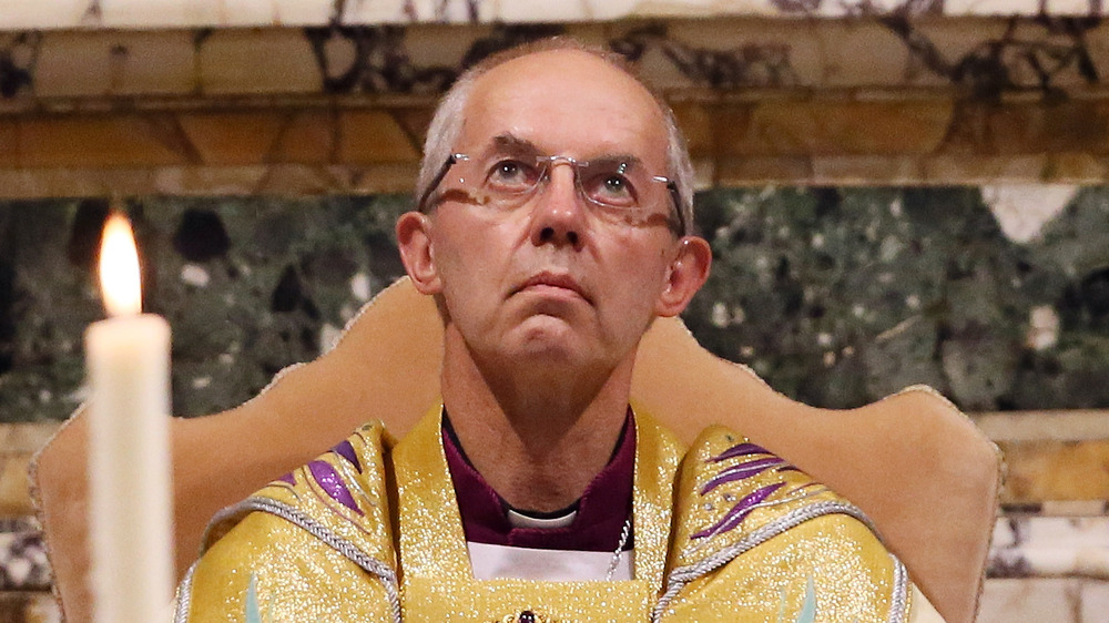 L'archevêque de Canterbury Justin Welby en levant