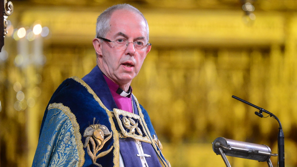 L'archevêque de Canterbury Justin Welby s'exprimant