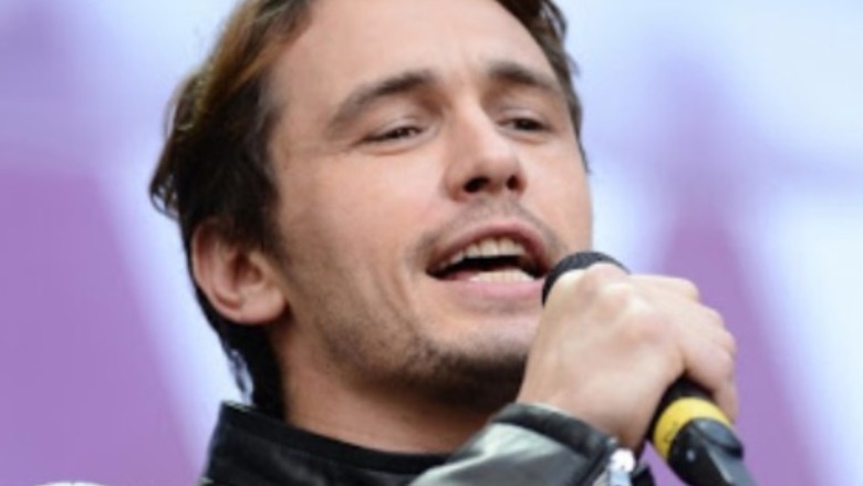 James Franco singing