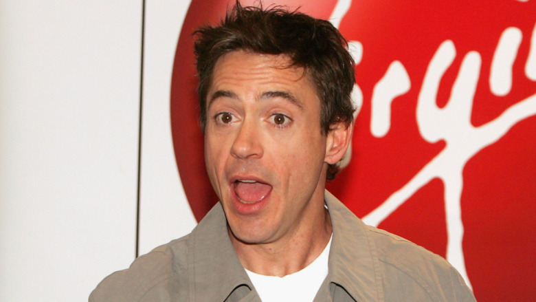 Robert Downey Jr. at record signing