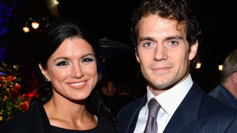 Gina Carano et Henry Cavill lors d'un événement en 2013