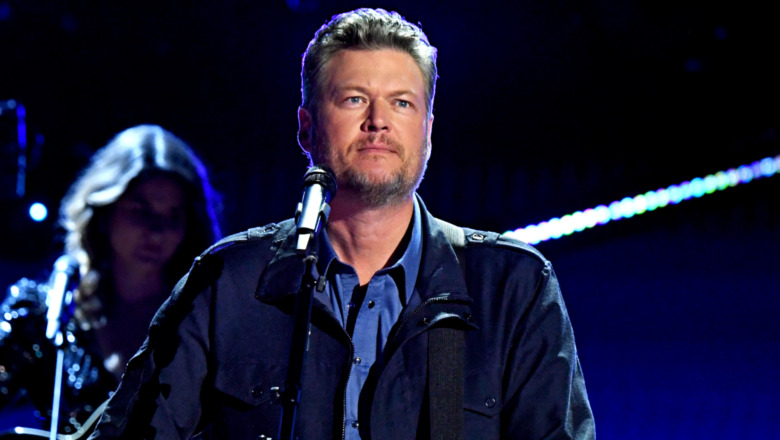 Blake Shelton sur scène en 2021