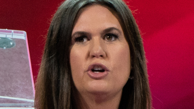 Sarah Huckabee Sanders s'exprimant à CPAC