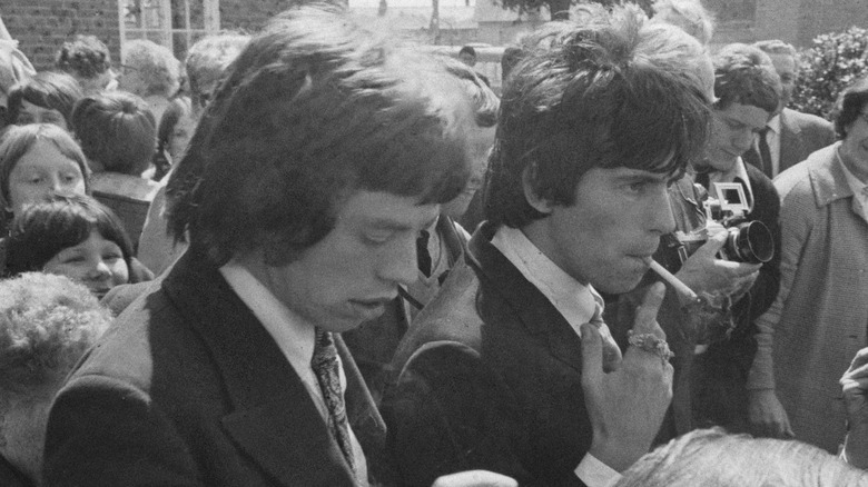 Jeune Mick Jagger et Keith Richards