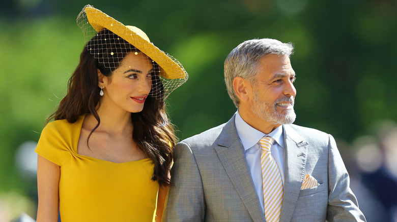 Amal Clooney et George Clooney au mariage royal