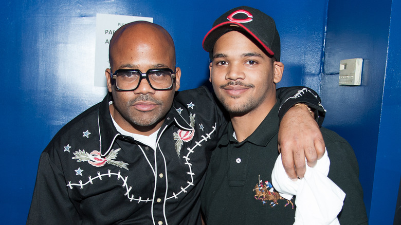 Damon Dash posant avec son fils Boogie Dash