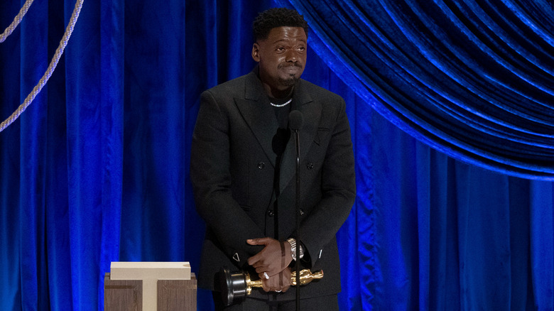 Daniel Kaluuya sur la scène des Oscars