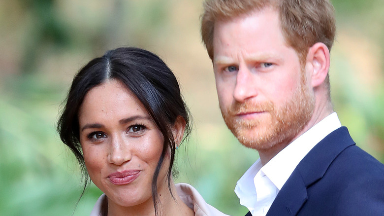 Meghan Markle et le prince Harry souriant